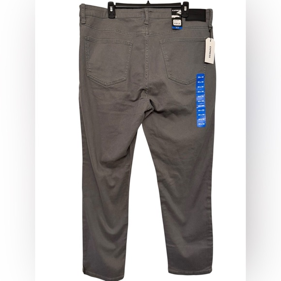 Men's Express Slim Fit Gray Denim Jeans - Picture 5 of 12